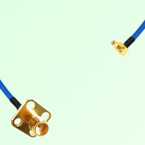 Semi-Flexible Jumper SSMC Male Right Angle to SSMA Female 4 Hole 12.7x12.7mm Semi-Flexible Jumper SSMC Male Right Angle to SSMA Female 4 Hole 12.7x12.7mm