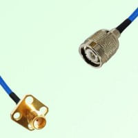 Semi-Flexible Jumper TNC Male to SSMA Female 4 Hole Flange Mount 12.7x12.7mm Semi-Flexible Jumper TNC Male to SSMA Female 4 Hole Flange Mount 12.7x12.7mm