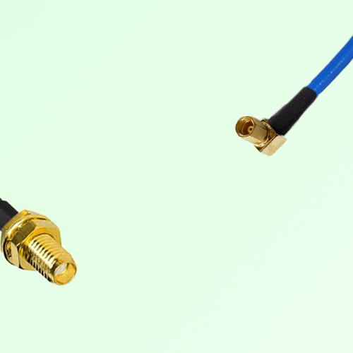 Semi-Flexible Jumper SSMC Female Right Angle to SSMA Bulkhead Female Semi-Flexible Jumper SSMC Female Right Angle to SSMA Bulkhead Female