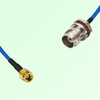 Semi-Flexible Jumper TNC Front Mount Bulkhead Female with O-Ring to SSMA Male