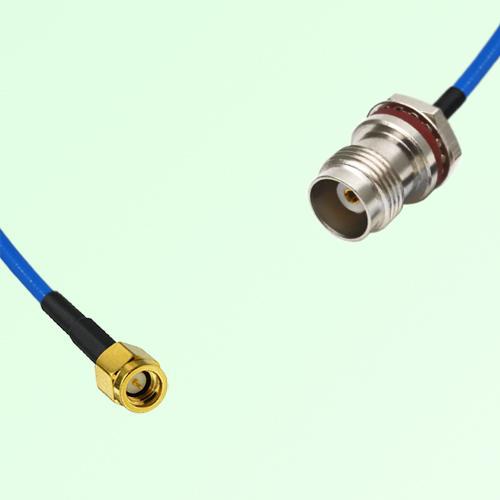 Semi-Flexible Jumper TNC Front Mount Bulkhead Female with O-Ring to SSMA Male Semi-Flexible Jumper TNC Front Mount Bulkhead Female with O-Ring to SSMA Male