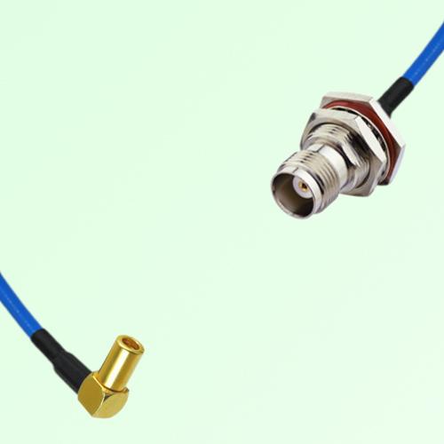 Semi-Flexible Jumper TNC Bulkhead Female with O-Ring to SSMB Female Right Angle