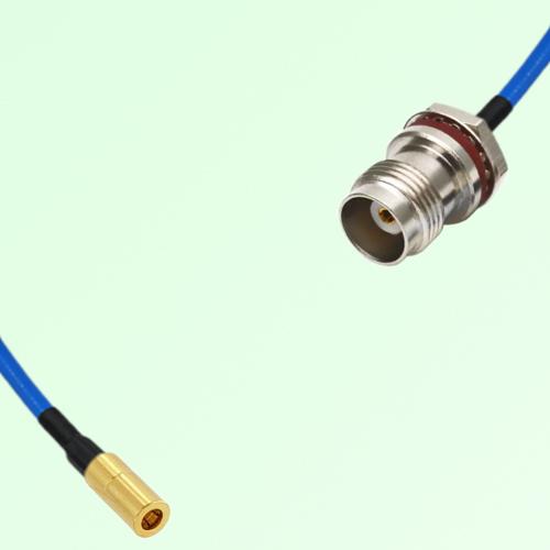 Semi-Flexible Jumper TNC Front Mount Bulkhead Female with O-Ring to SSMB Female