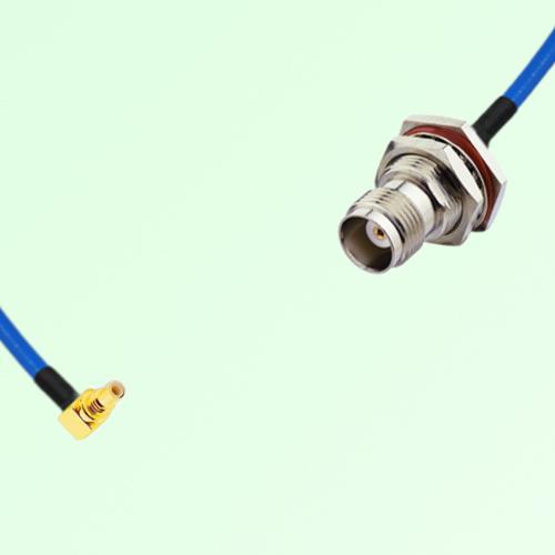 Semi-Flexible Jumper TNC Bulkhead Female with O-Ring to SSMC Male Right Angle Semi-Flexible Jumper TNC Bulkhead Female with O-Ring to SSMC Male Right Angle