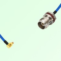 Semi-Flexible TNC Front Mount O-Ring Bulkhead Female - SSMC Male Right Angle Semi-Flexible TNC Front Mount O-Ring Bulkhead Female - SSMC Male Right Angle