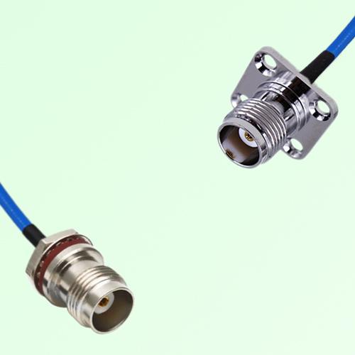Semi-Flexible TNC Female 4 Hole 17.5mm - TNC Front Mount O-Ring Bulkhead Female Semi-Flexible TNC Female 4 Hole 17.5mm - TNC Front Mount O-Ring Bulkhead Female