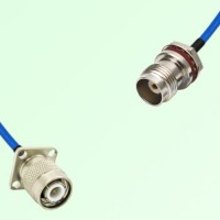 Semi-Flexible TNC Front Mount O-Ring Bulkhead Female - TNC Male 4 Hole 17.5mm Semi-Flexible TNC Front Mount O-Ring Bulkhead Female - TNC Male 4 Hole 17.5mm