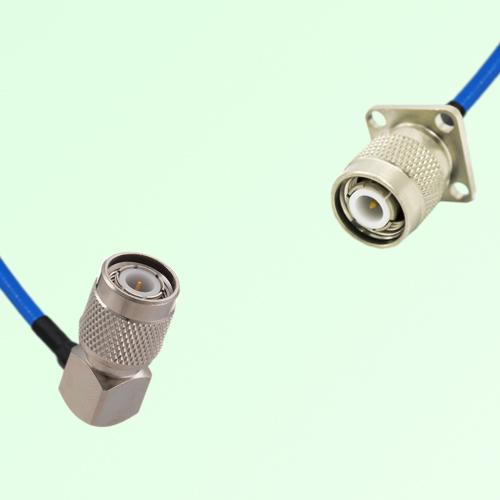 Semi-Flexible Jumper TNC Male 4 Hole 17.5x17.5mm to TNC Male Right Angle Semi-Flexible Jumper TNC Male 4 Hole 17.5x17.5mm to TNC Male Right Angle