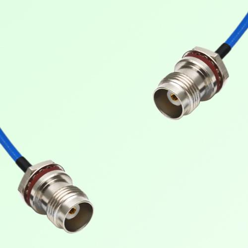 Semi-Flexible TNC Front Mount Bulkhead Female - TNC Front Mount Bulkhead Female