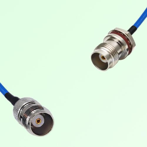 Semi-Flexible Jumper TNC Front Mount Bulkhead Female with O-Ring to TNC Female Semi-Flexible Jumper TNC Front Mount Bulkhead Female with O-Ring to TNC Female