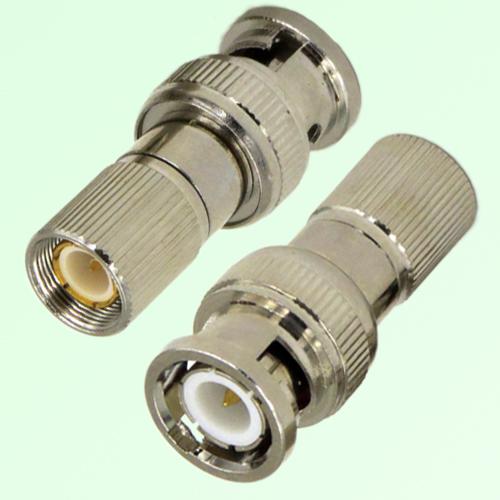 75ohm RF Adapter 1.6/5.6 DIN Male Plug to BNC Male Plug 75ohm RF Adapter 1.6/5.6 DIN Male Plug to BNC Male Plug