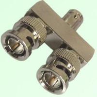 75ohm Y Type BNC Female Jack to Two BNC Male Plug Adapter