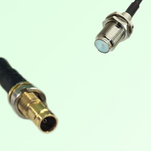 75ohm 1.0/2.3 DIN Female to F Bulkhead Female Coax Cable Assembly