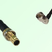 75ohm 1.0/2.3 DIN Female to F Male Right Angle Coax Cable Assembly