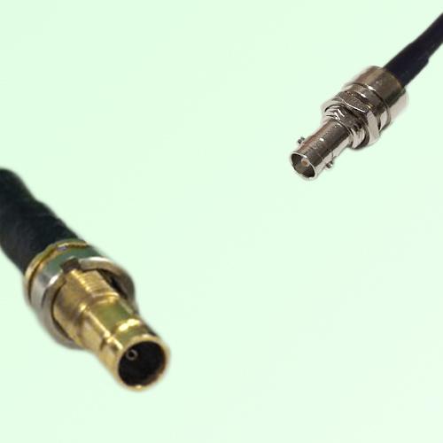 75ohm 1.0/2.3 DIN Female to HD-BNC Bulkhead Female Coax Cable Assembly 75ohm 1.0/2.3 DIN Female to HD-BNC Bulkhead Female Coax Cable Assembly