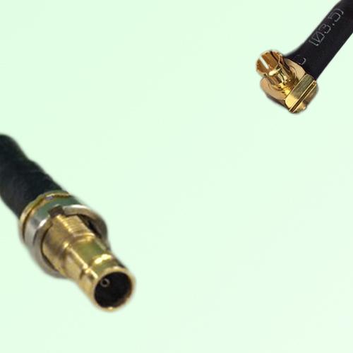 75ohm 1.0/2.3 DIN Female to MCX Male Right Angle Coax Cable Assembly 75ohm 1.0/2.3 DIN Female to MCX Male Right Angle Coax Cable Assembly