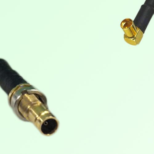 75ohm 1.0/2.3 DIN Female to MMCX Female R/A Coax Cable Assembly 75ohm 1.0/2.3 DIN Female to MMCX Female R/A Coax Cable Assembly