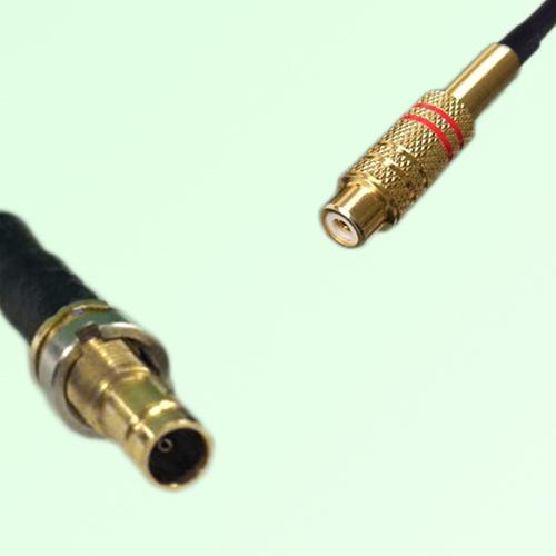 75ohm 1.0/2.3 DIN Female to RCA Female Coax Cable Assembly 75ohm 1.0/2.3 DIN Female to RCA Female Coax Cable Assembly