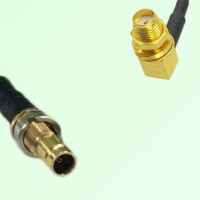 75ohm 1.0/2.3 DIN Female to SMA Bulkhead Female R/A Cable Assembly