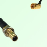 75ohm 1.0/2.3 DIN Female to SMA Male Right Angle Coax Cable Assembly
