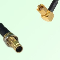 75ohm 1.0/2.3 DIN Female to SMC Female Right Angle Coax Cable Assembly