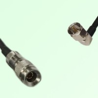 75ohm 1.0/2.3 DIN Male to F Male Right Angle Coax Cable Assembly