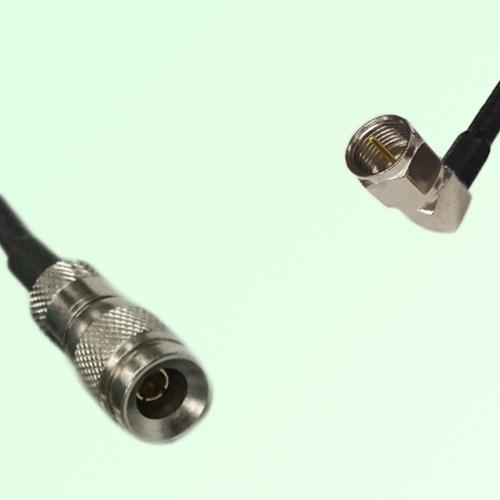 75ohm 1.0/2.3 DIN Male to F Male Right Angle Coax Cable Assembly 75ohm 1.0/2.3 DIN Male to F Male Right Angle Coax Cable Assembly