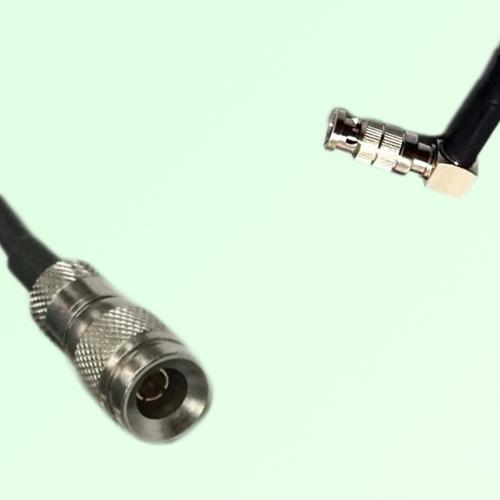 75ohm 1.0/2.3 DIN Male to HD-BNC Male Right Angle Coax Cable Assembly 75ohm 1.0/2.3 DIN Male to HD-BNC Male Right Angle Coax Cable Assembly