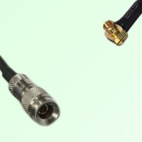 75ohm 1.0/2.3 DIN Male to MCX Male Right Angle Coax Cable Assembly