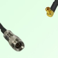 75ohm 1.0/2.3 DIN Male to MMCX Female Right Angle Coax Cable Assembly