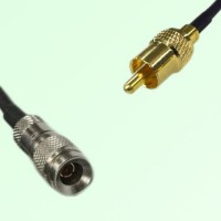 75ohm 1.0/2.3 DIN Male to RCA Male Coax Cable Assembly