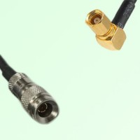 75ohm 1.0/2.3 DIN Male to SMC Female Right Angle Coax Cable Assembly