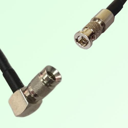 75ohm 1.0/2.3 DIN Male Right Angle to HD-BNC Male Coax Cable Assembly 75ohm 1.0/2.3 DIN Male Right Angle to HD-BNC Male Coax Cable Assembly