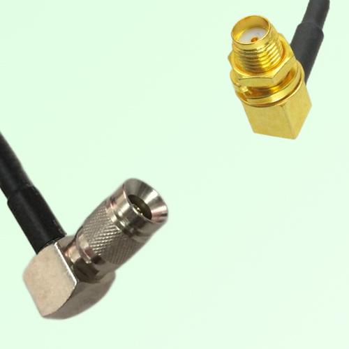 75ohm 1.0/2.3 DIN Male R/A to SMA Bulkhead Female R/A Cable Assembly 75ohm 1.0/2.3 DIN Male R/A to SMA Bulkhead Female R/A Cable Assembly