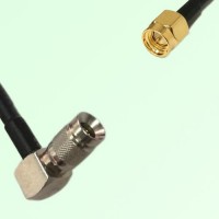 75ohm 1.0/2.3 DIN Male Right Angle to SMA Male Coax Cable Assembly