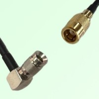 75ohm 1.0/2.3 DIN Male Right Angle to SMB Female Coax Cable Assembly