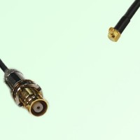 75ohm 1.6/5.6 DIN Female to MMCX Male Right Angle Coax Cable Assembly