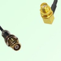 75ohm 1.6/5.6 DIN Female to SMA Bulkhead Female R/A Cable Assembly