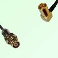75ohm 1.6/5.6 DIN Female to SMB Female Right Angle Coax Cable Assembly