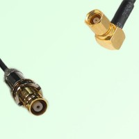 75ohm 1.6/5.6 DIN Female to SMC Female Right Angle Coax Cable Assembly