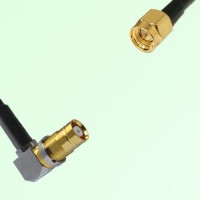 75ohm 1.6/5.6 DIN Female Right Angle to SMA Male Coax Cable Assembly
