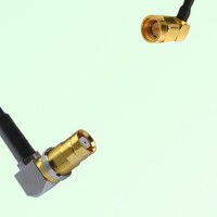 75ohm 1.6/5.6 DIN Female R/A to SMA Male R/A Coax Cable Assembly