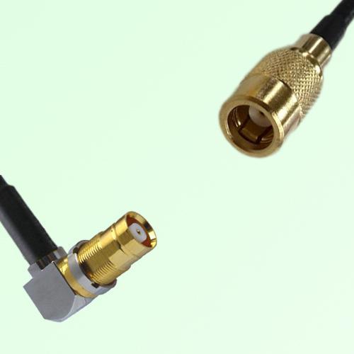 75ohm 1.6/5.6 DIN Female Right Angle to SMB Female Coax Cable Assembly 75ohm 1.6/5.6 DIN Female Right Angle to SMB Female Coax Cable Assembly