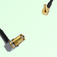75ohm 1.6/5.6 DIN Female R/A to SMB Male R/A Coax Cable Assembly
