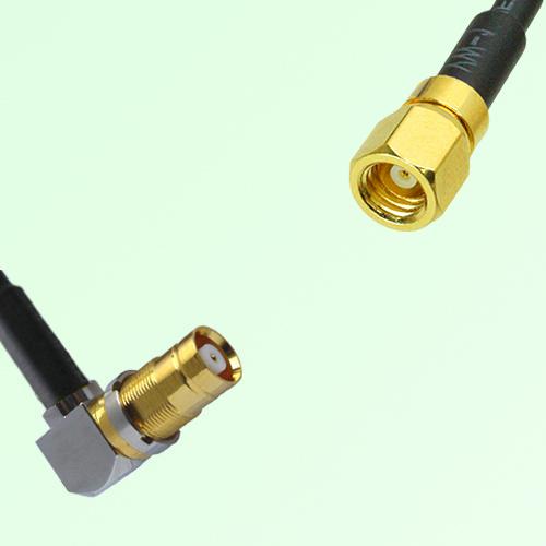 75ohm 1.6/5.6 DIN Female Right Angle to SMC Female Coax Cable Assembly 75ohm 1.6/5.6 DIN Female Right Angle to SMC Female Coax Cable Assembly