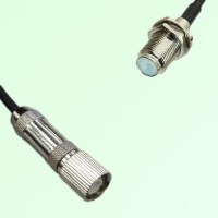 75ohm 1.6/5.6 DIN Male to F Bulkhead Female Coax Cable Assembly