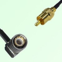 75ohm 1.6/5.6 DIN Male Right Angle to RCA Male Coax Cable Assembly 75ohm 1.6/5.6 DIN Male Right Angle to RCA Male Coax Cable Assembly