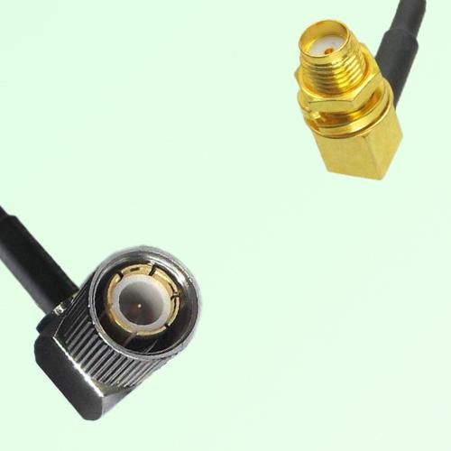 75ohm 1.6/5.6 DIN Male R/A to SMA Bulkhead Female R/A Cable Assembly 75ohm 1.6/5.6 DIN Male R/A to SMA Bulkhead Female R/A Cable Assembly