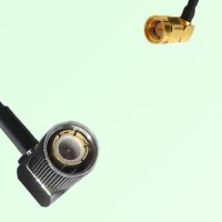 75ohm 1.6/5.6 DIN Male R/A to SMA Male R/A Coax Cable Assembly