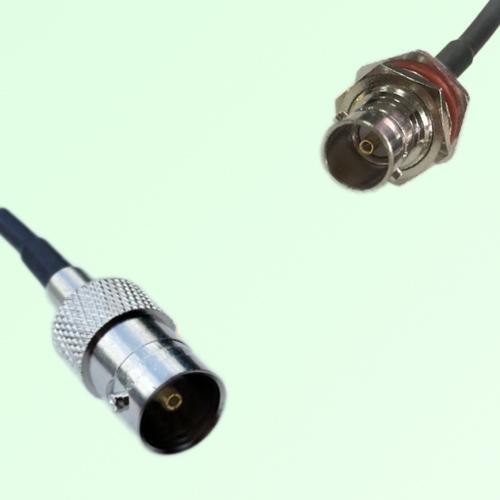 75ohm BNC Female to BNC Bulkhead Female Coax Cable Assembly